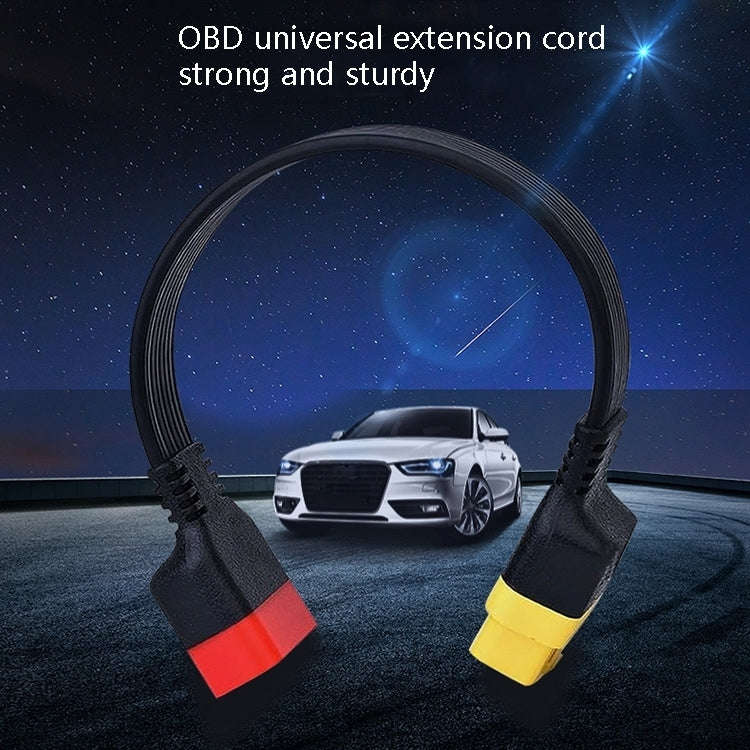 SF62 60cm Car Detector OBD Extension Line Car Computer Conversion Plug Male to Female Adapter Cab...
