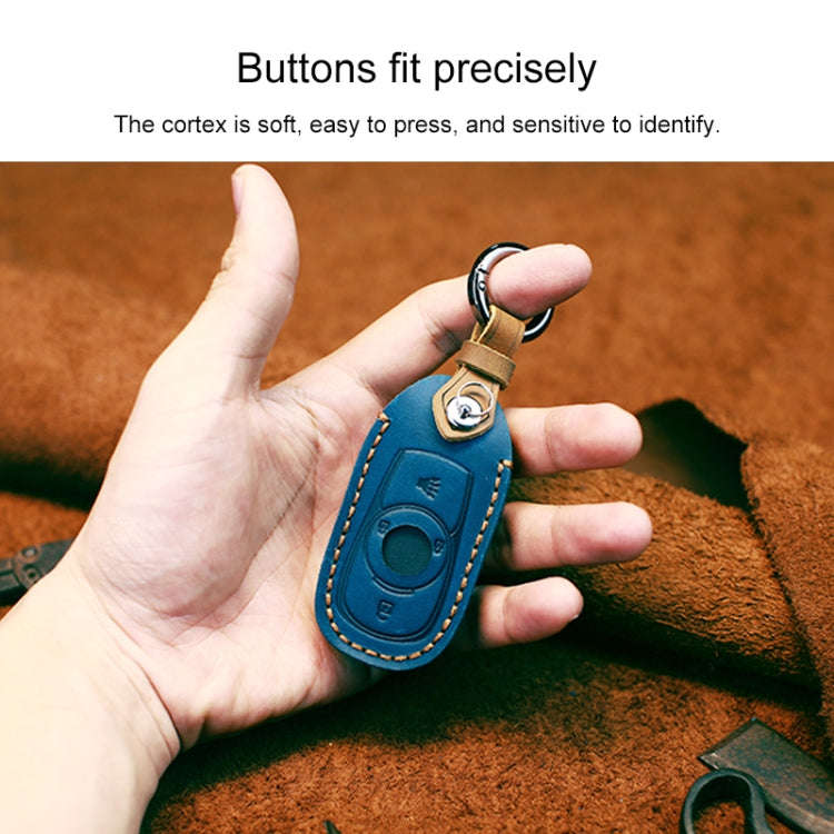 For Buick Car Cowhide Leather Key Protective Cover Key Case, Four Keys Version, For Buick, Four K...