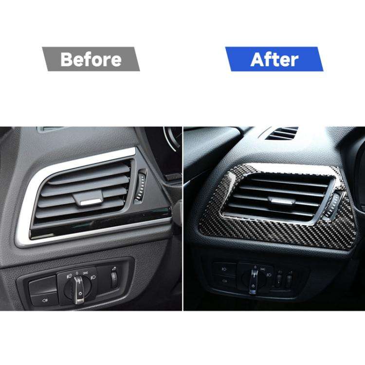 Car Air Conditioning Air Outlet Decorative Sticker for BMW F52 1 Series Sedan 2017-2019, Left Dri...