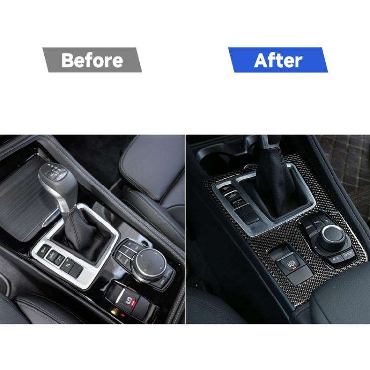 Car Gear Panel Decorative Sticker for BMW F52 1 Series Sedan 2017-2019, Left Drive, Gear Panel