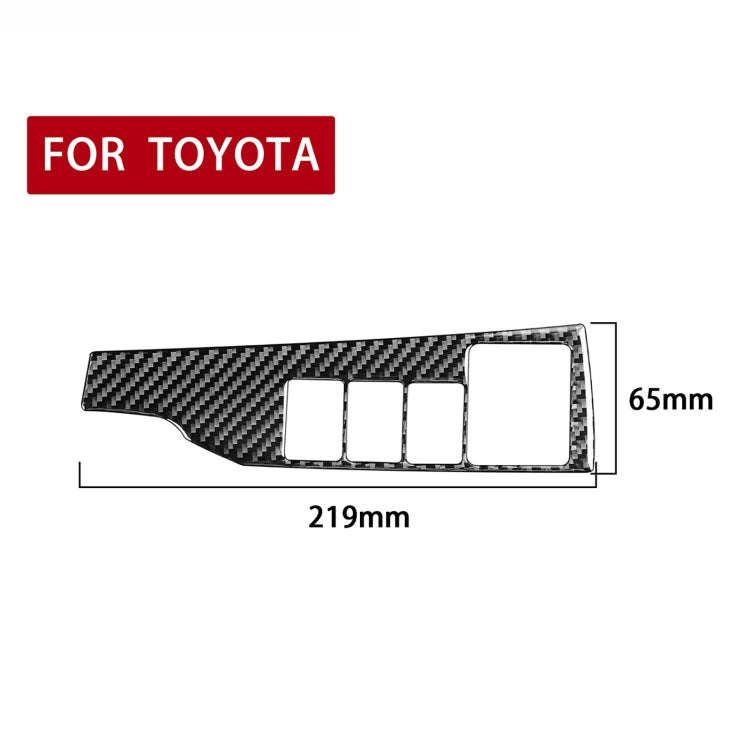 Car Carbon Fiber Headlight Switch Decorative Sticker for Toyota Corolla / Levin 2014-2018, Right ...