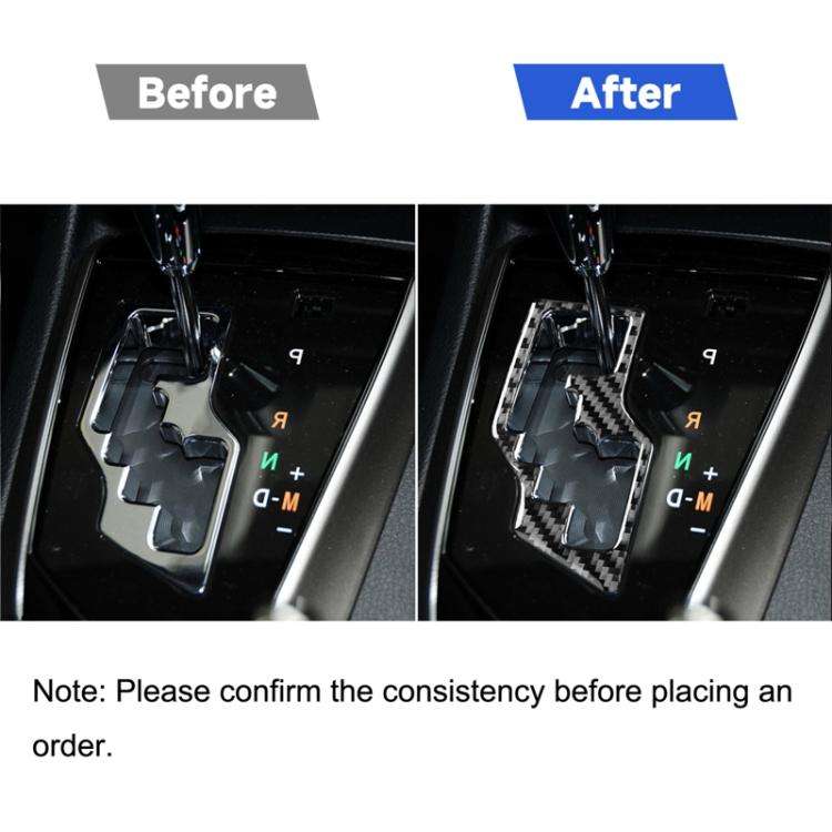 Car Carbon Fiber Gear Decorative Sticker for Toyota Corolla / Levin 2014-2018, Right Drive, Gear,...