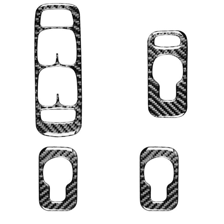 4 in 1 Car Carbon Fiber Door Set A Decorative Sticker for Volvo XC90 2003-2014, Left Drive, Door ...