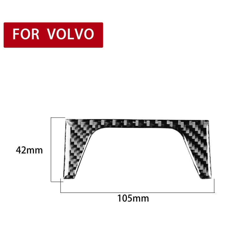 Car Carbon Fiber Rear Control Panel Decorative Sticker for Volvo XC90 2003-2014, Left and Right D...