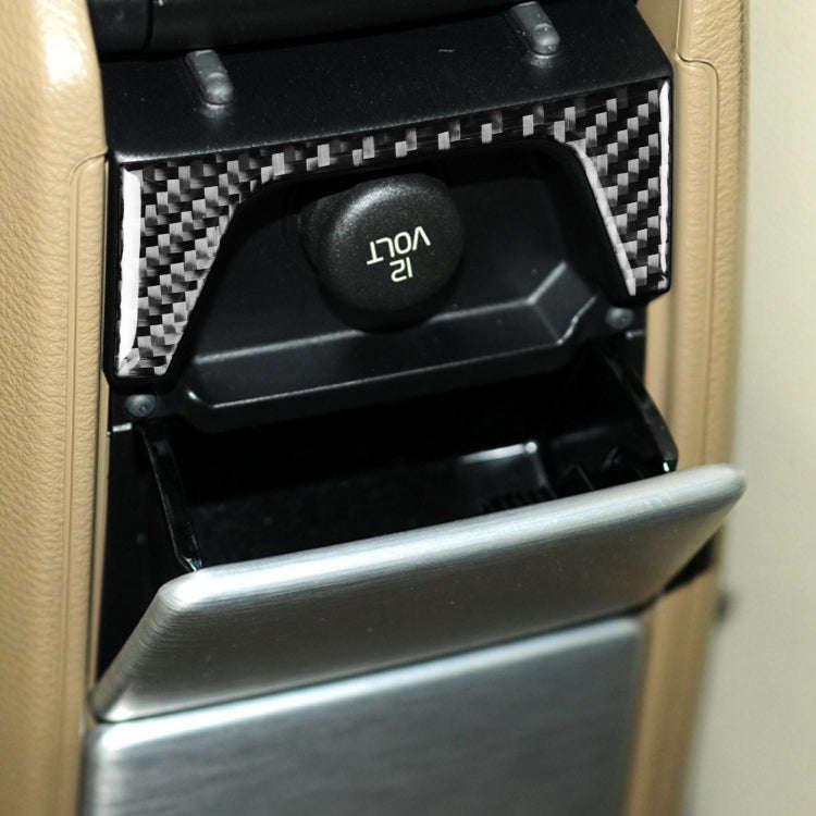 Car Carbon Fiber Rear Control Panel Decorative Sticker for Volvo XC90 2003-2014, Left and Right D...