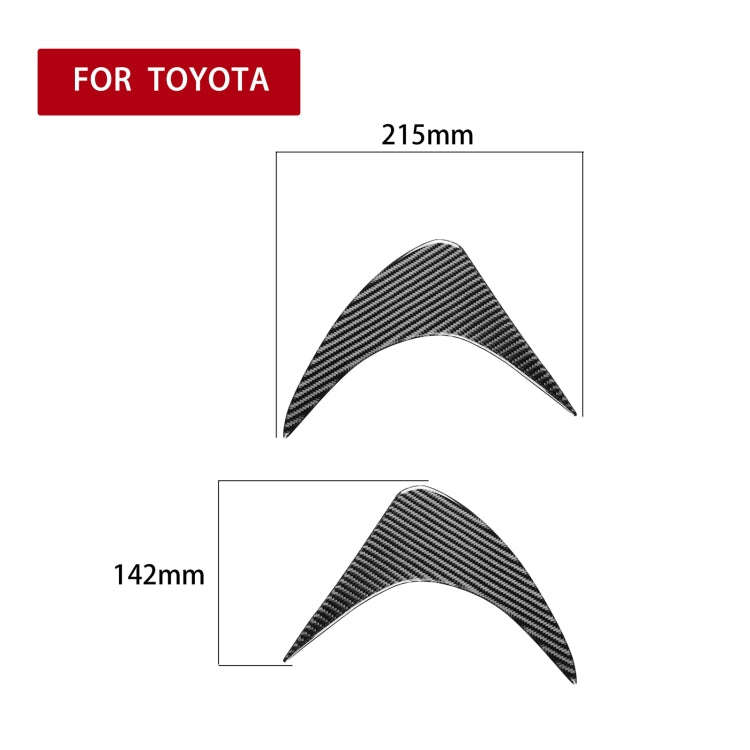 2 PCS / Set Carbon Fiber Car Front Lamp Eyebrow Decorative Sticker for Toyota GT86 / Subaru BRZ 2...
