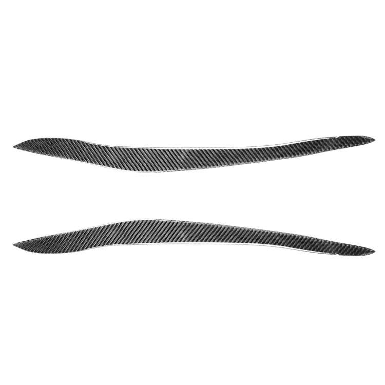 2 PCS / Set Carbon Fiber Car Lamp Eyebrow Decorative Sticker for BMW X5/E70 2010-2012, Drop Glue ...