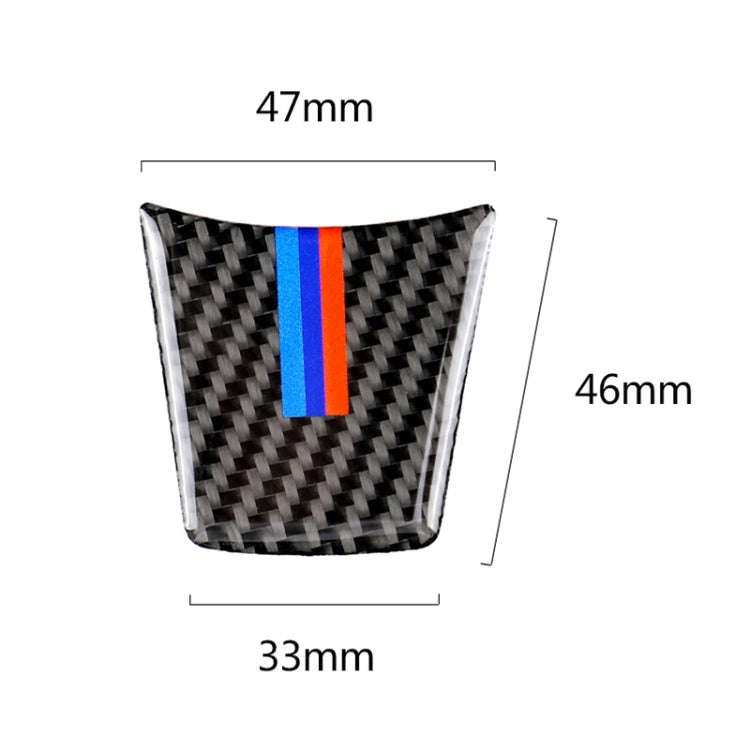 Car Carbon Fiber Steering Wheel Three Color Decorative Sticker for BMW Z4 2009-2015, Steering Whe...