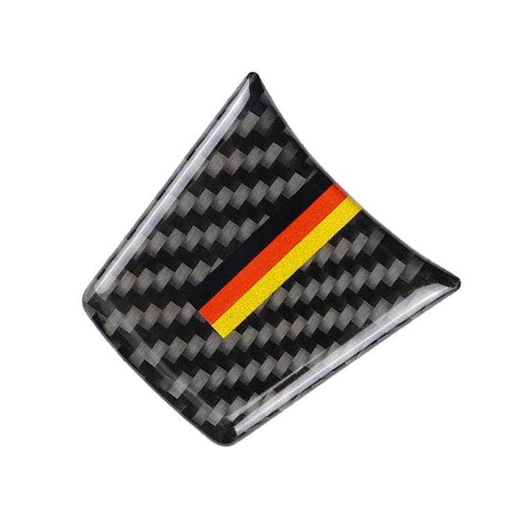 Car Carbon Fiber Steering Wheel Germany Color Decorative Sticker for BMW Z4 2009-2015, Steering W...