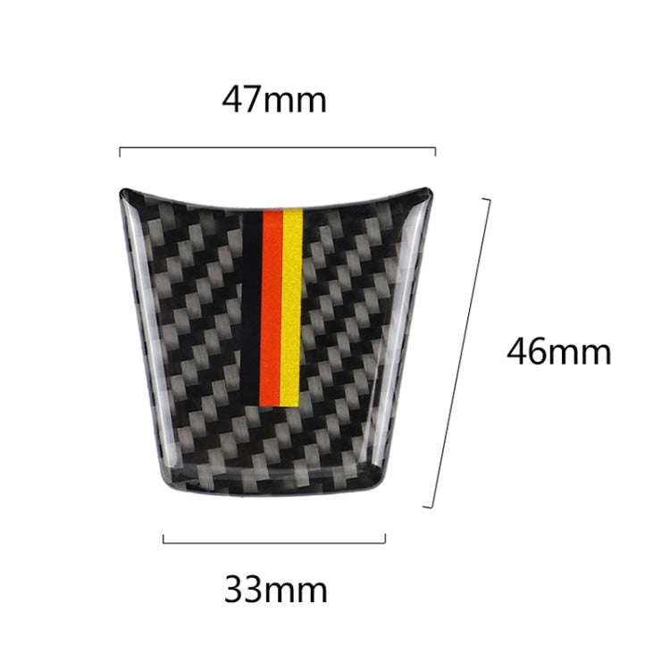 Car Carbon Fiber Steering Wheel Germany Color Decorative Sticker for BMW Z4 2009-2015, Steering W...