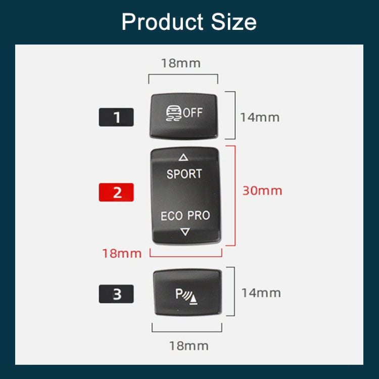 For BMW 3 Series Left Driving Car Central Control Multi-function ESP Button 6131 9252 912, ESP Bu...