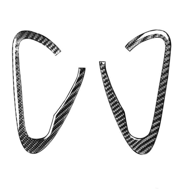 2 PCS Car Carbon Fiber Door Handle Decorative Sticker for Mazda RX8 2004-2008, Left and Right Dri...