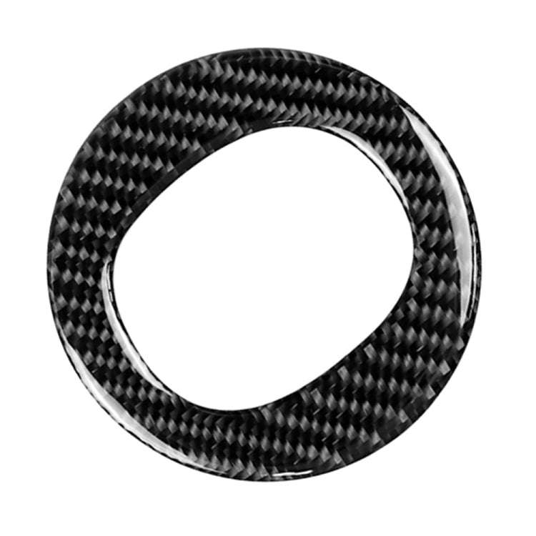 Car Carbon Fiber Steering Wheel Circle Decorative Sticker for Mazda CX-5 2017-2018, Left and Righ...