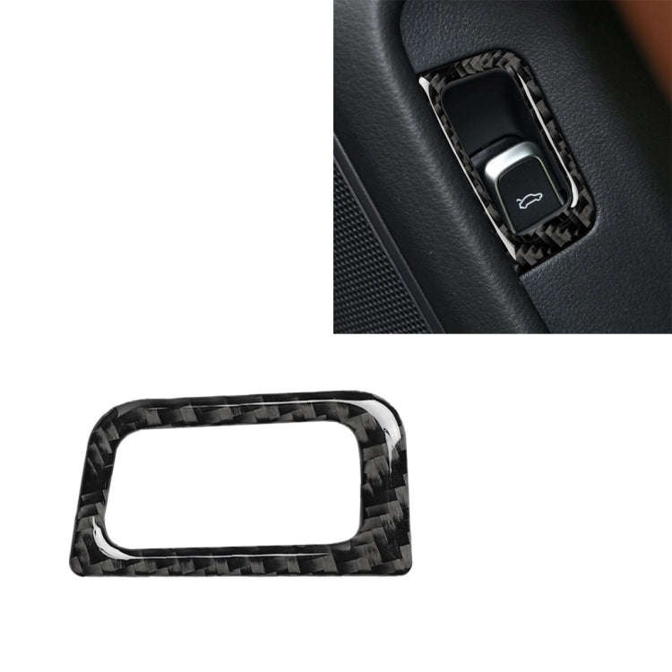 Car Carbon Fiber Trunk Switch Decorative Sticker for Audi A6 S6 C7 A7 S7 4G8 2012-2018, Right Dri...