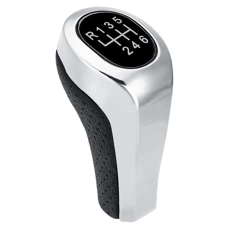 Car 6-speed Matte Silver Gear Shift Lever Knob for BMW, 6-speed Matte Silver