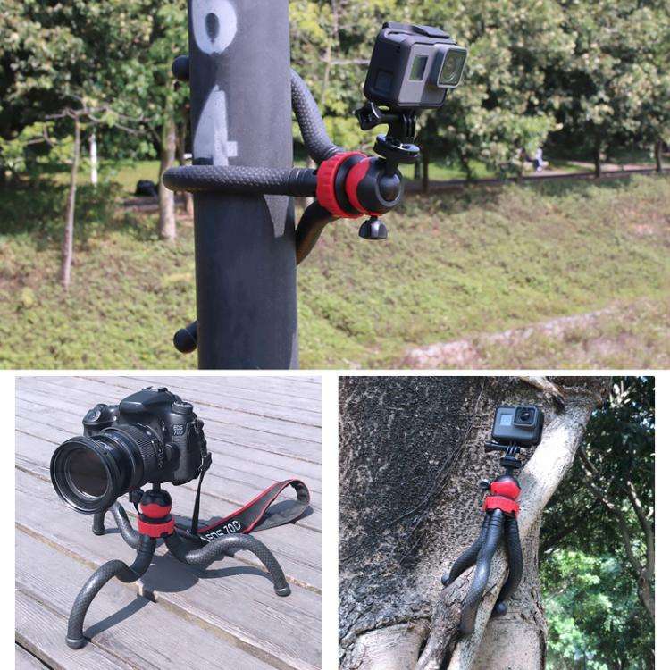 Mini Octopus Flexible Tripod Holder with Phone Clamp for iPhone, Galaxy, Huawei, GoPro, Insta360,...