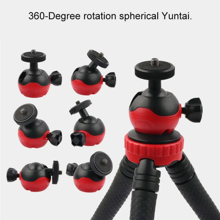 Mini Octopus Flexible Tripod Holder with Phone Clamp for iPhone, Galaxy, Huawei, GoPro, Insta360,...