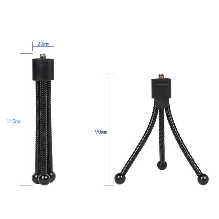 Mini Metal Desktop Tripod Mount with UNC1/4 screw interface for DJI, Insta360, GoPro and Other Ac...