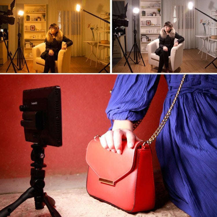 LED011S Pocket 180 LEDs Professional Vlogging Photography Video & Photo Studio Light with OLED Di...