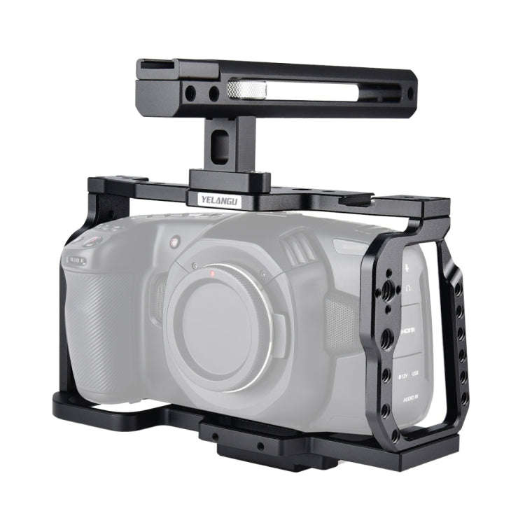 YELANGU C9-A YLG0911A Handle Video Camera Cage Stabilizer for DJI BMPCC 4K, C9-A
