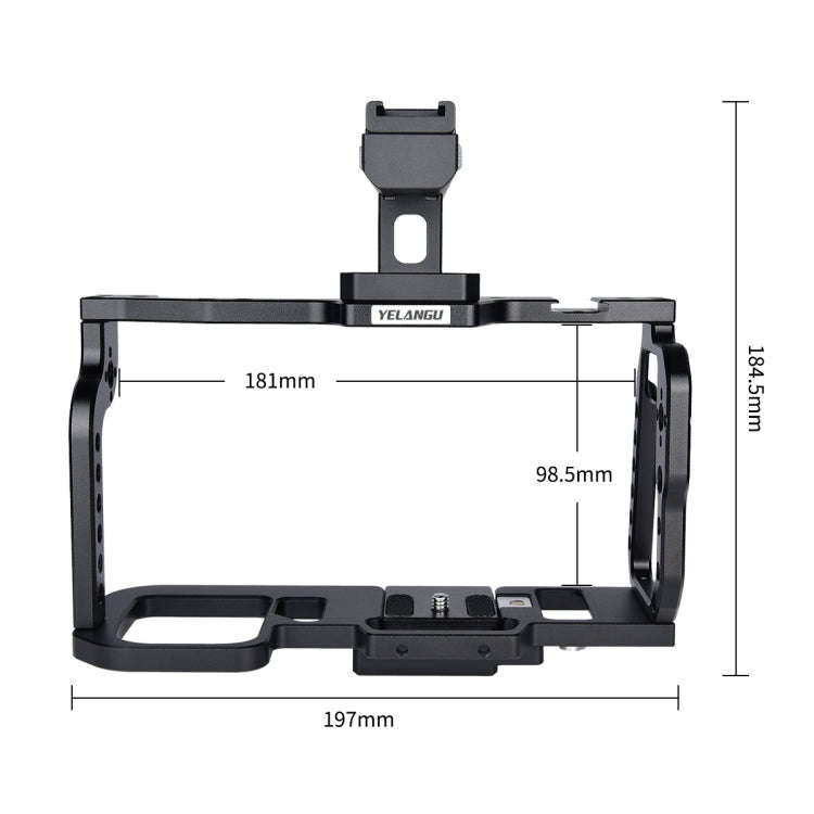 YELANGU C9-A YLG0911A Handle Video Camera Cage Stabilizer for DJI BMPCC 4K, C9-A