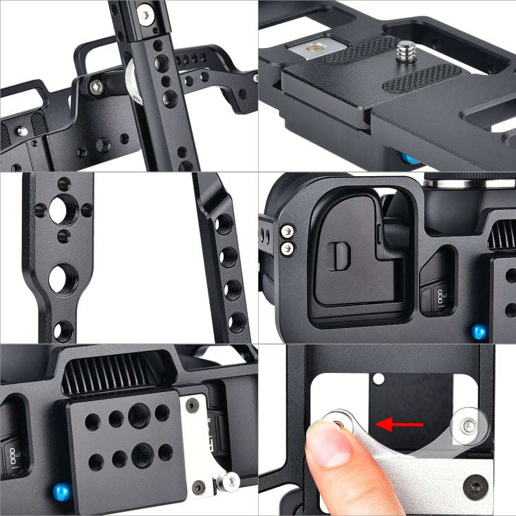 YELANGU C9 YLG0911A-A Video Camera Cage Stabilizer for DJI BMPCC 4K, C9