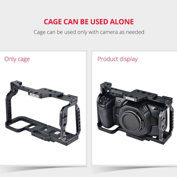 YELANGU C9 YLG0911A-A Video Camera Cage Stabilizer for DJI BMPCC 4K, C9