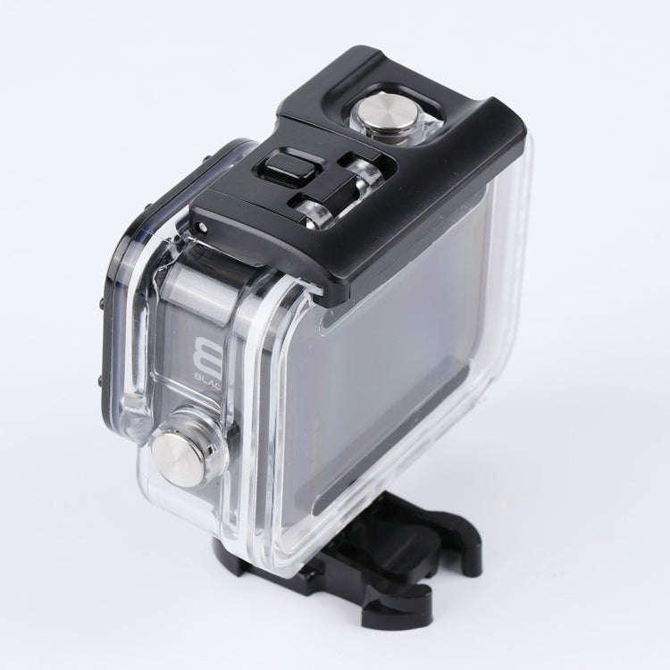 For GoPro HERO8 Black 45m Waterproof Housing Protective Case with Buckle Basic Mount & Screw, For...