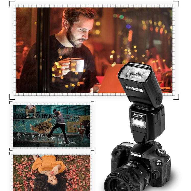 Triopo TR-666 2000mAh 2.4G Wireless Dual TTL Mode Flash Speedlite for Canon / Nikon DSLR Cameras,...