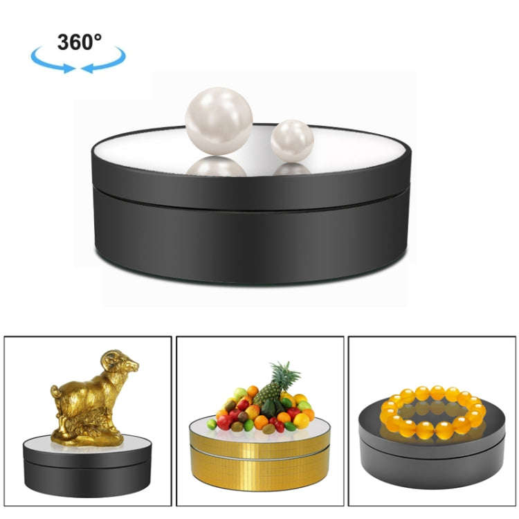 12cm 360 Degree Rotating Turntable Mirror Electric Display Stand Video Shooting Props Turntable, ...