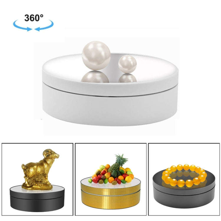 12cm 360 Degree Rotating Turntable Mirror Electric Display Stand Video Shooting Props Turntable, ...