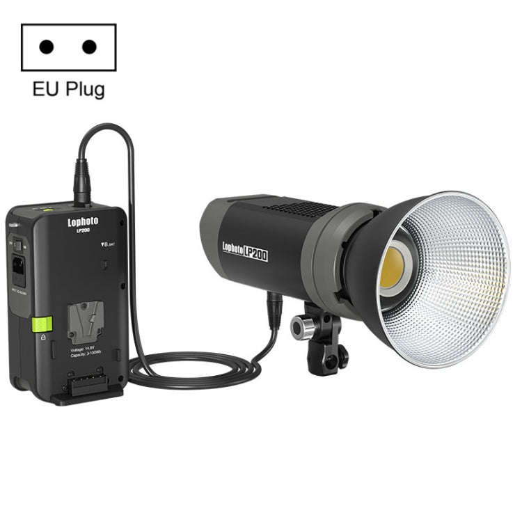 Lophoto LP-200Bi 200W Dual-Color Temperature Continuous Light LED Studio Video Fill Light, LP-200Bi