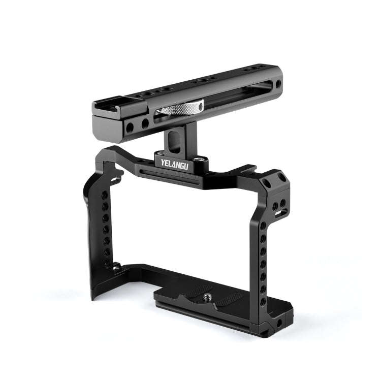 YELANGU C22 YLG0334B Video Camera Cage Stabilizer with Handle for Canon EOS R5/R6, YLG0334B