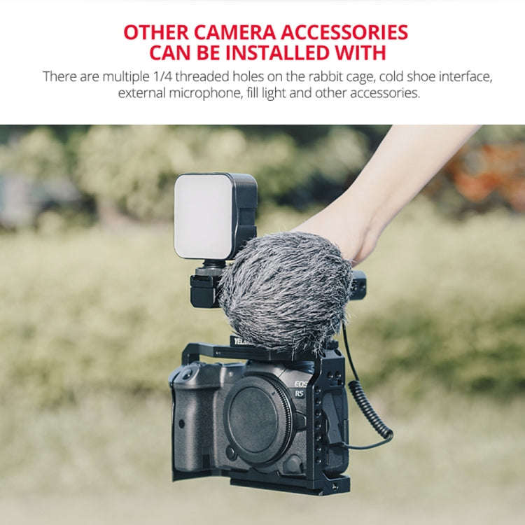 YELANGU C22 YLG0334B Video Camera Cage Stabilizer with Handle for Canon EOS R5/R6, YLG0334B