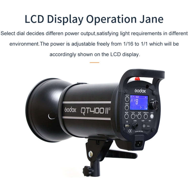 Godox QT400IIM 400Ws Strobe Studio Flash Light, QT400IIM