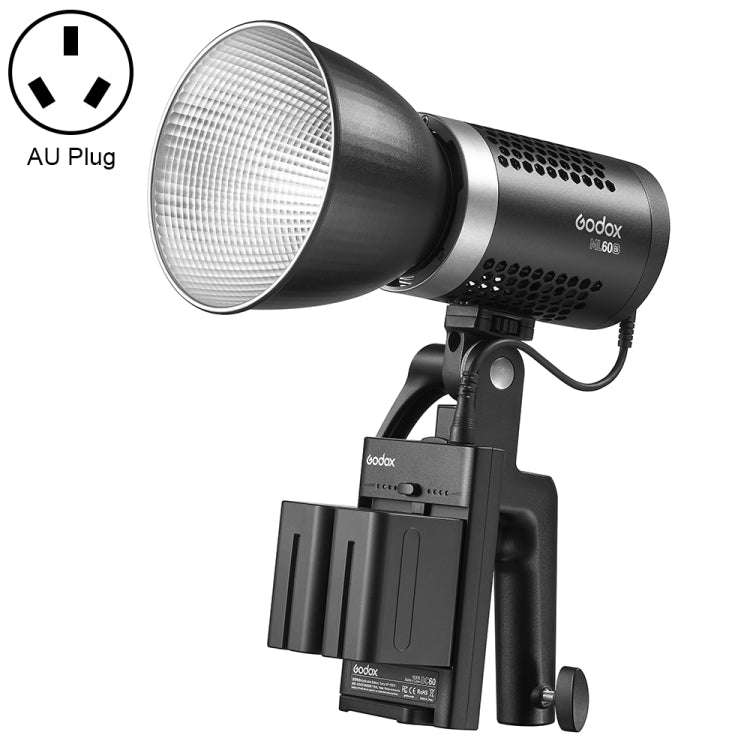 Godox ML60BI 60W LED Light 2800-6500K Brightness Adjustment Video Studio Flash Light, ML60BI