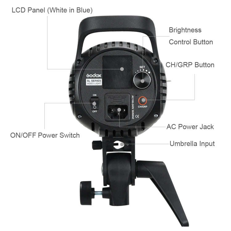 Godox SL60W LED Light Studio Continuous Photo Video Light, SL60W