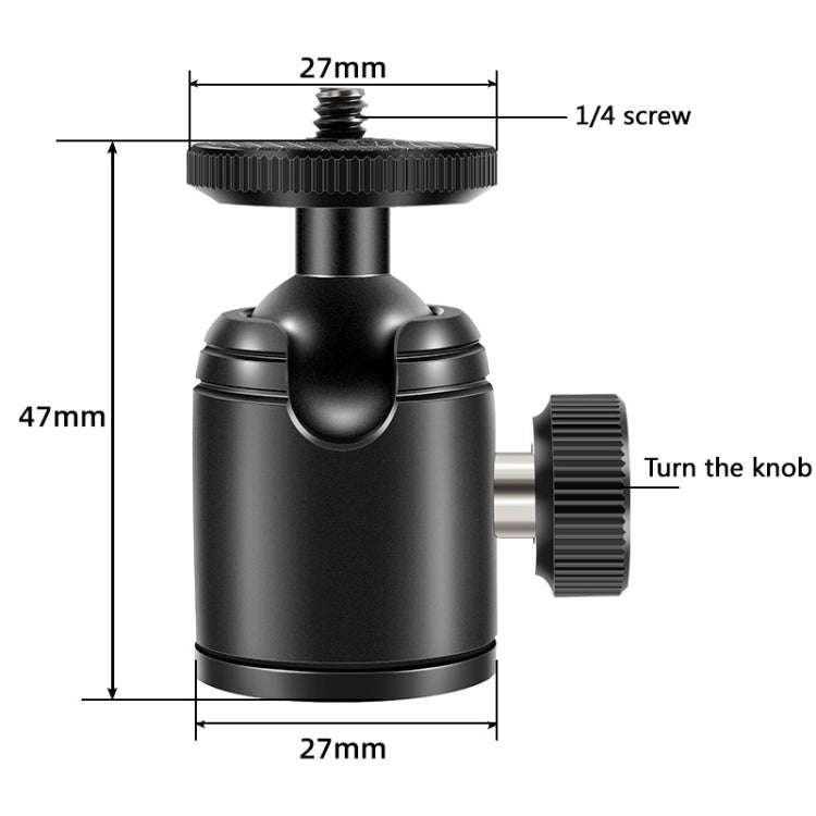 BEXIN K18 Mini 360 Degree Rotation Panoramic Metal Ball Head, K18