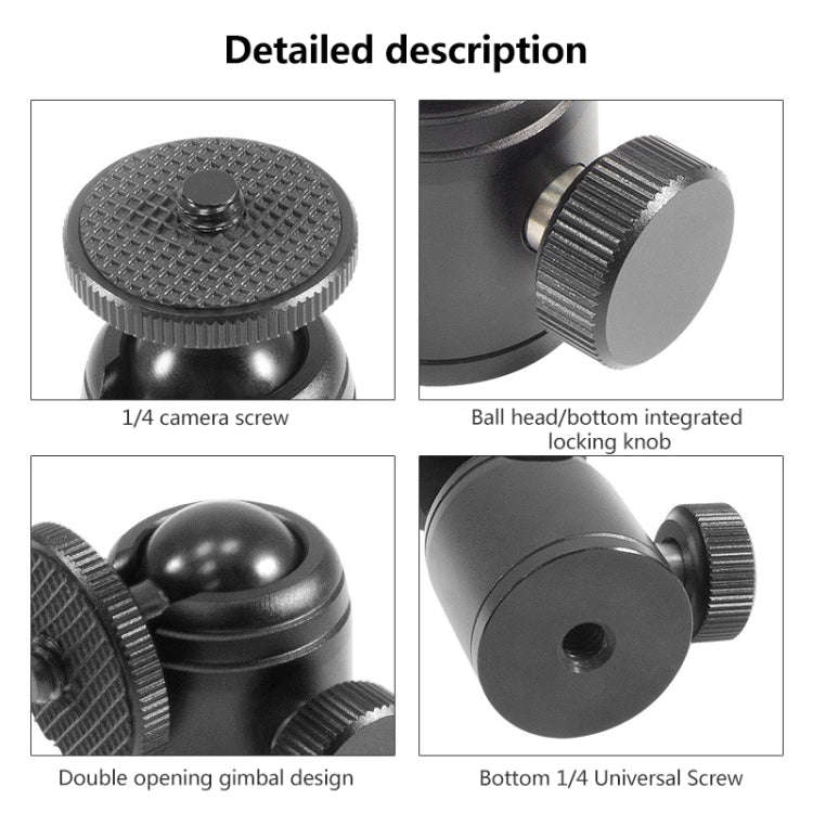 BEXIN K18 Mini 360 Degree Rotation Panoramic Metal Ball Head, K18