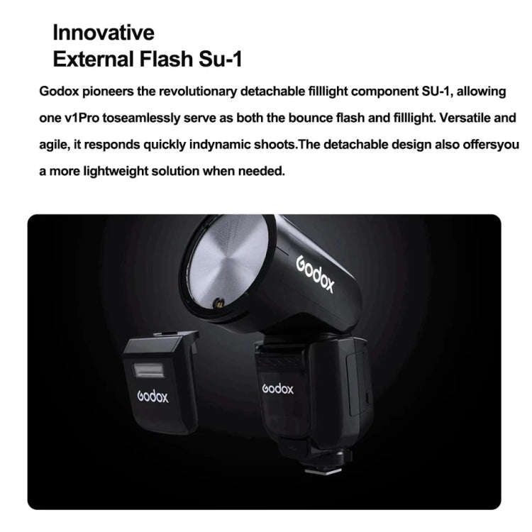 Godox V1Pro TTL Li-ion Round Head Camera Flash Light