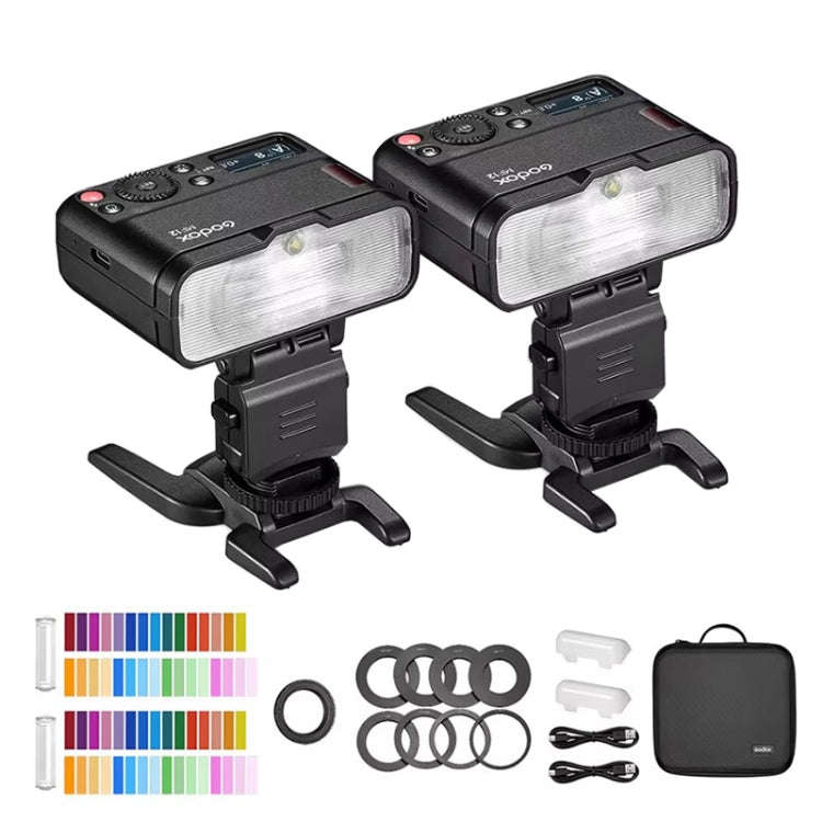 Godox MF12-K2 Macro Flash 2-Light Kit 2.4 GHz Wireless Control Light, MF12-K2