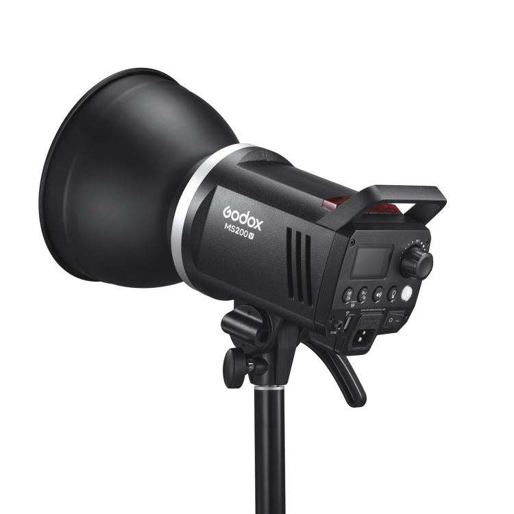 Godox MS200-V Studio Flash Light 200Ws Bowens Mount Strobe Light with Lamp Cover, MS200-V