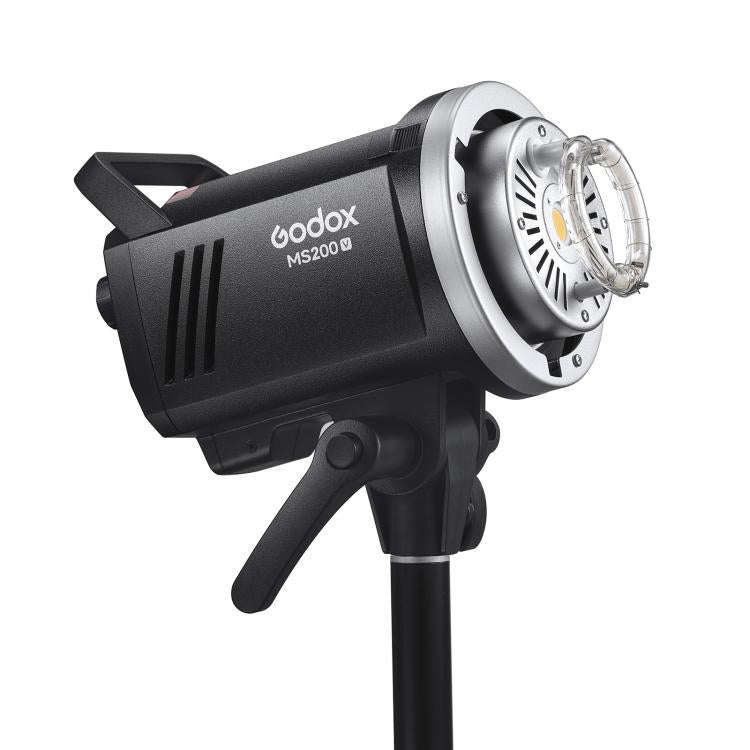 Godox MS200-V Studio Flash Light 200Ws Bowens Mount Strobe Light with Lamp Cover, MS200-V