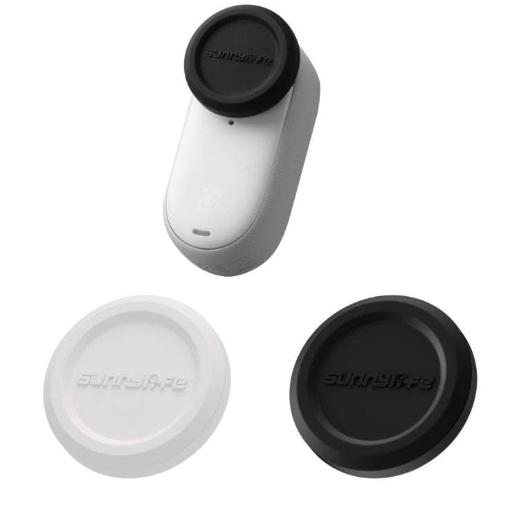 For Insta360 GO 3S Sunnylife 2pcs Black and White Scratch-resistant Lens Protective Cap, Lens Pro...