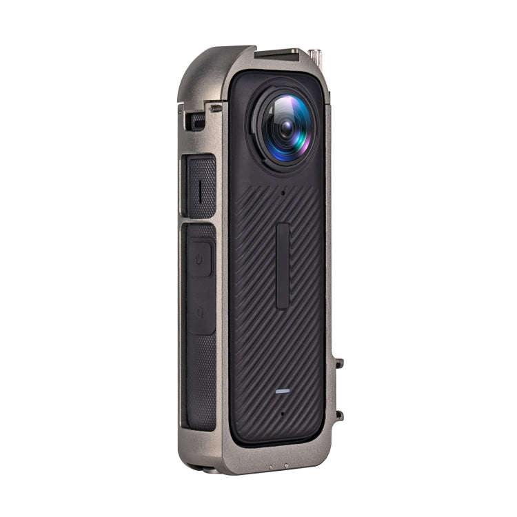 For Insta360 X4 Metal Protective Cage Rig Housing Frame with Expand Cold Shoe Base & Tripod Adapt...