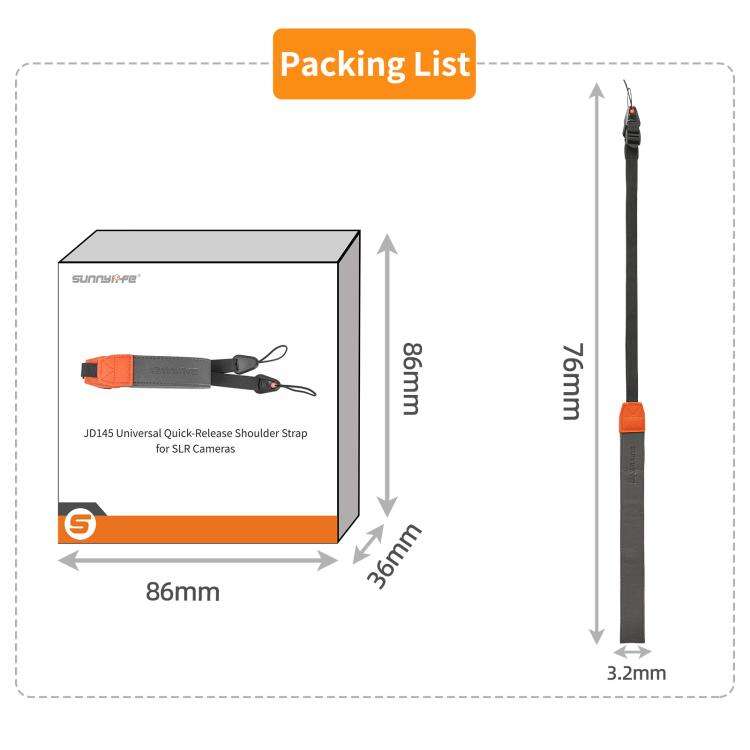 Sunnylife Universal Quick-Release Shoulder Strap Adjustable Shoulder Lanyard 3.2cm-Wide Safe Rope...
