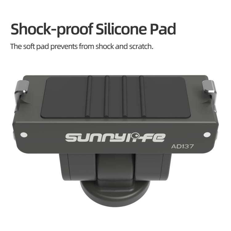 For Insta360 GO Ultra Sunnylife Magnetic Quick Release Adapter Mount 1/4 Interface 180 Tilt Adjus...