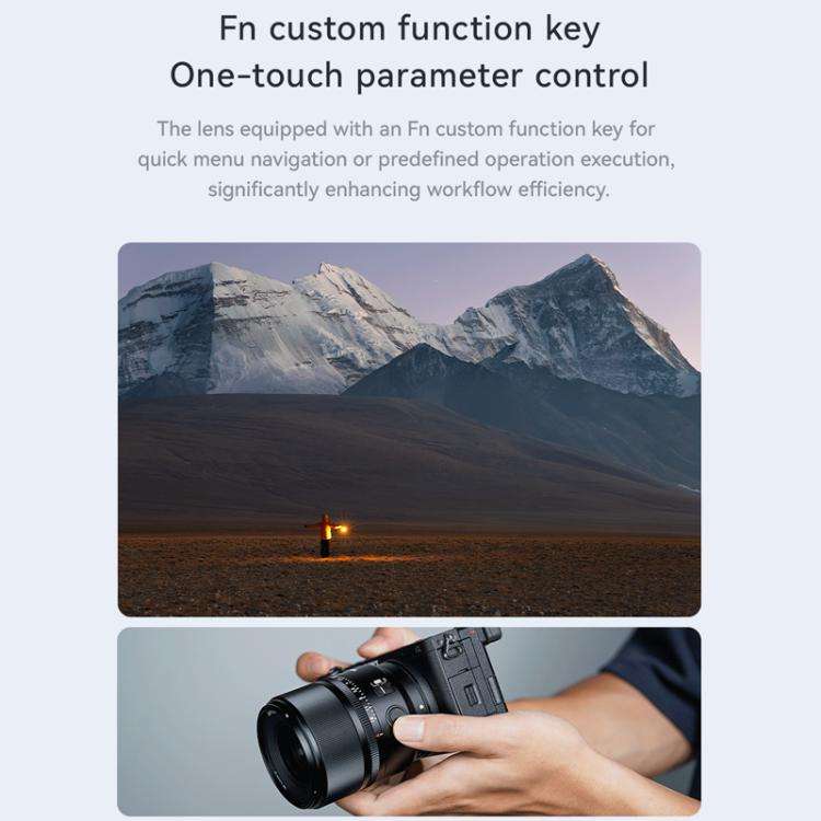 YONGNUO YN56mm F1.4S DA DSM WL Pro APS-C Frame Lens with Remote Control for Sony E-mount, YN56mm ...