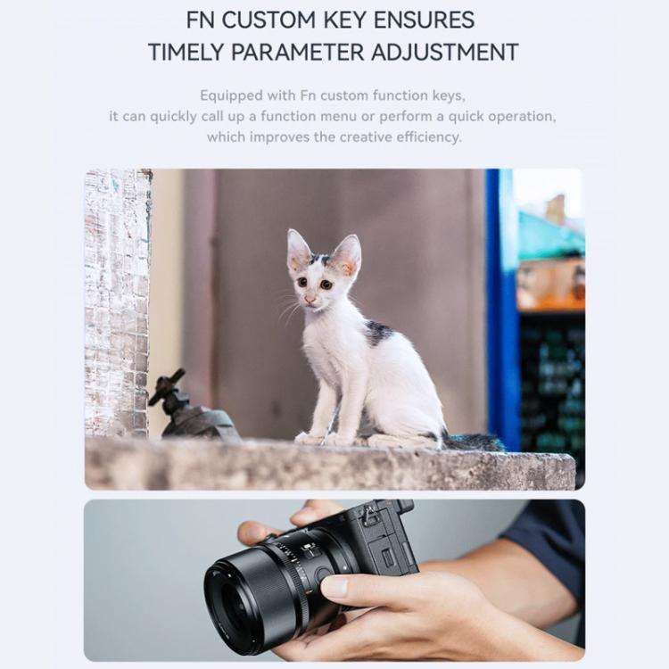 YONGNUO YN33mm F1.4S DA DSM WL Pro APS-C Frame Lens with Remote Control for Sony E-mount, YN33mm ...