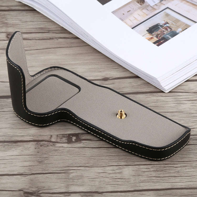 1/4 inch Thread PU Leather Camera Half Case Base for Canon EOS 5D Mark IV / 5D Mark III, For Cano...